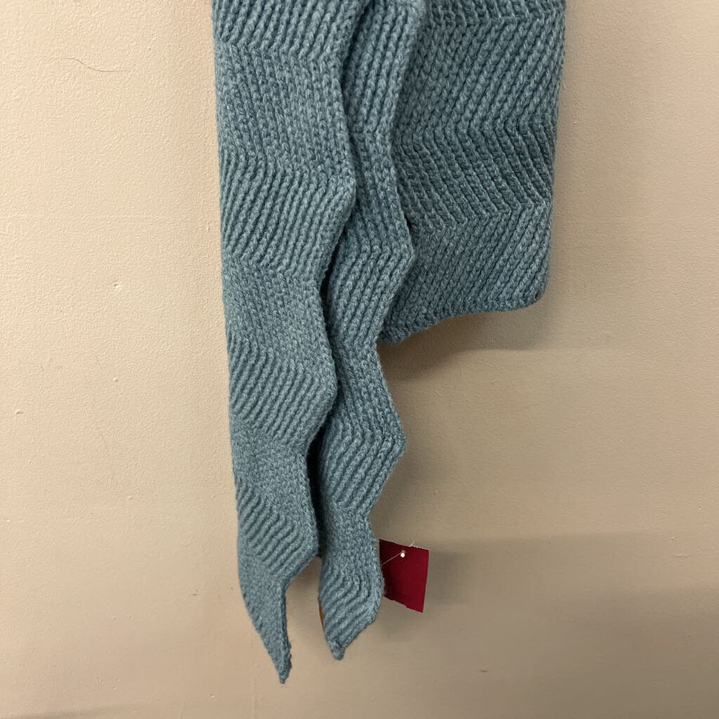 CC Blue Knit Scarf