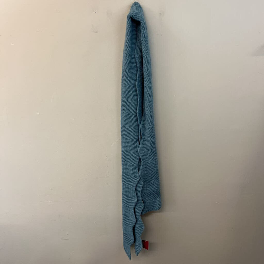 CC Blue Knit Scarf