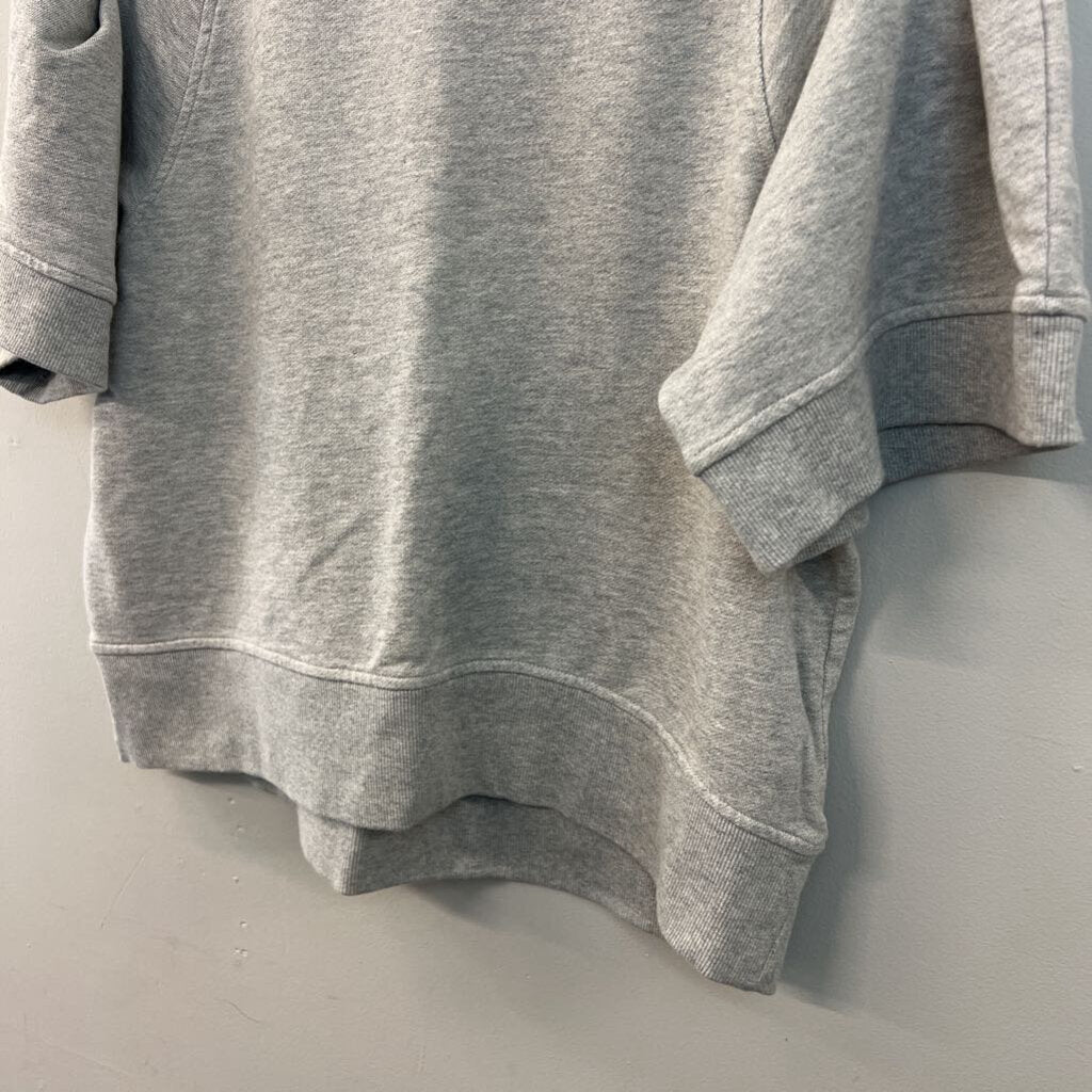 Calia Grey Short Sleeve Sweatshirt Top Large