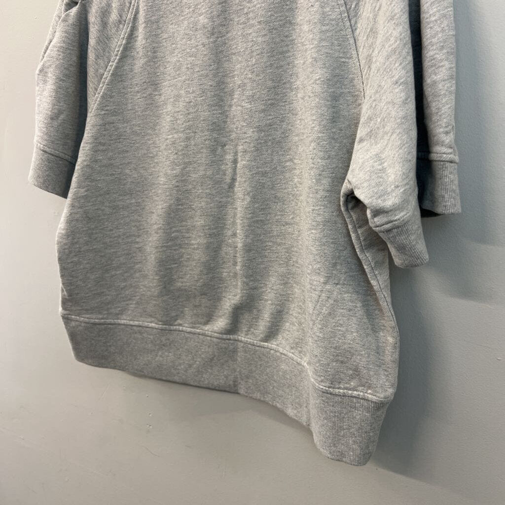 Calia Grey Short Sleeve Sweatshirt Top Large
