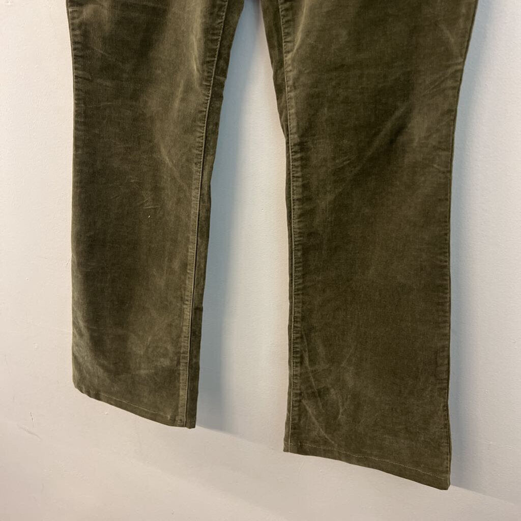 Kut Green Corduroy Natalie Bootcut Pants 10