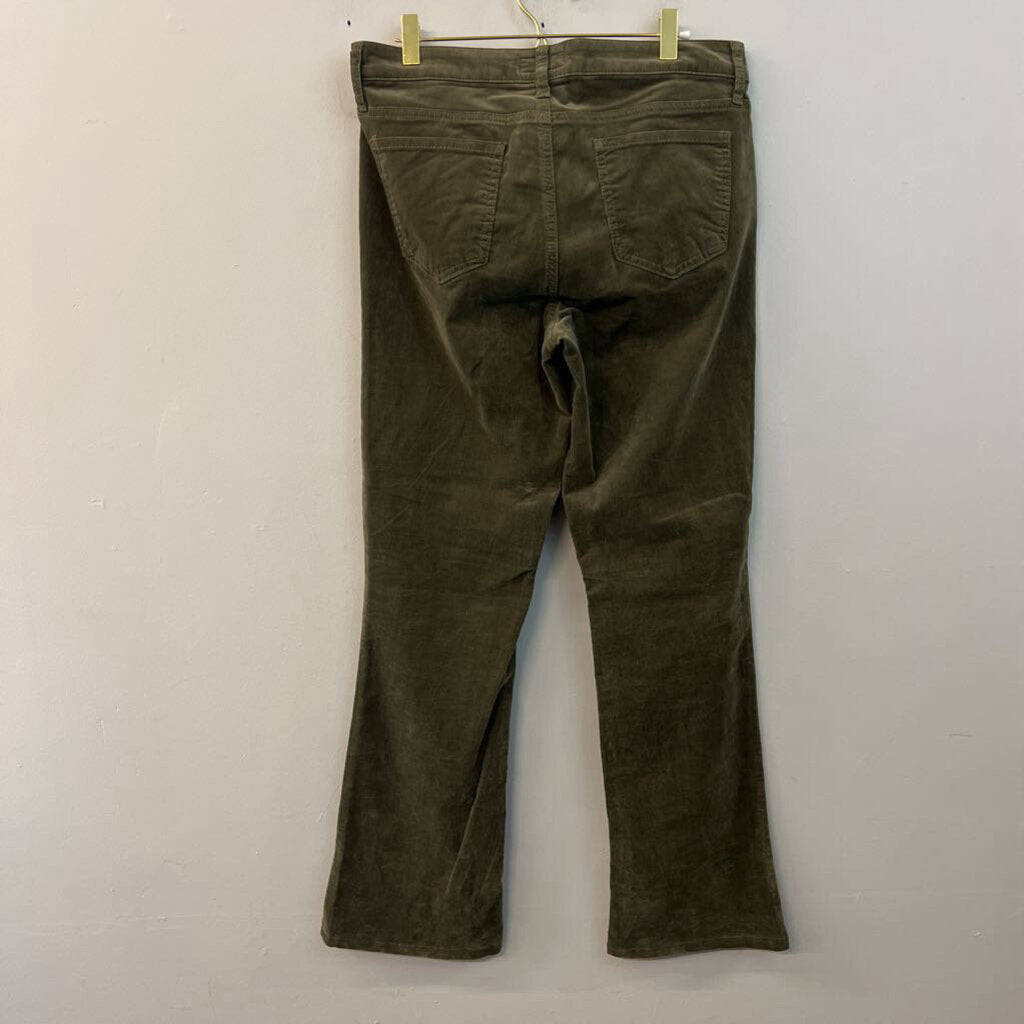 Kut Green Corduroy Natalie Bootcut Pants 10