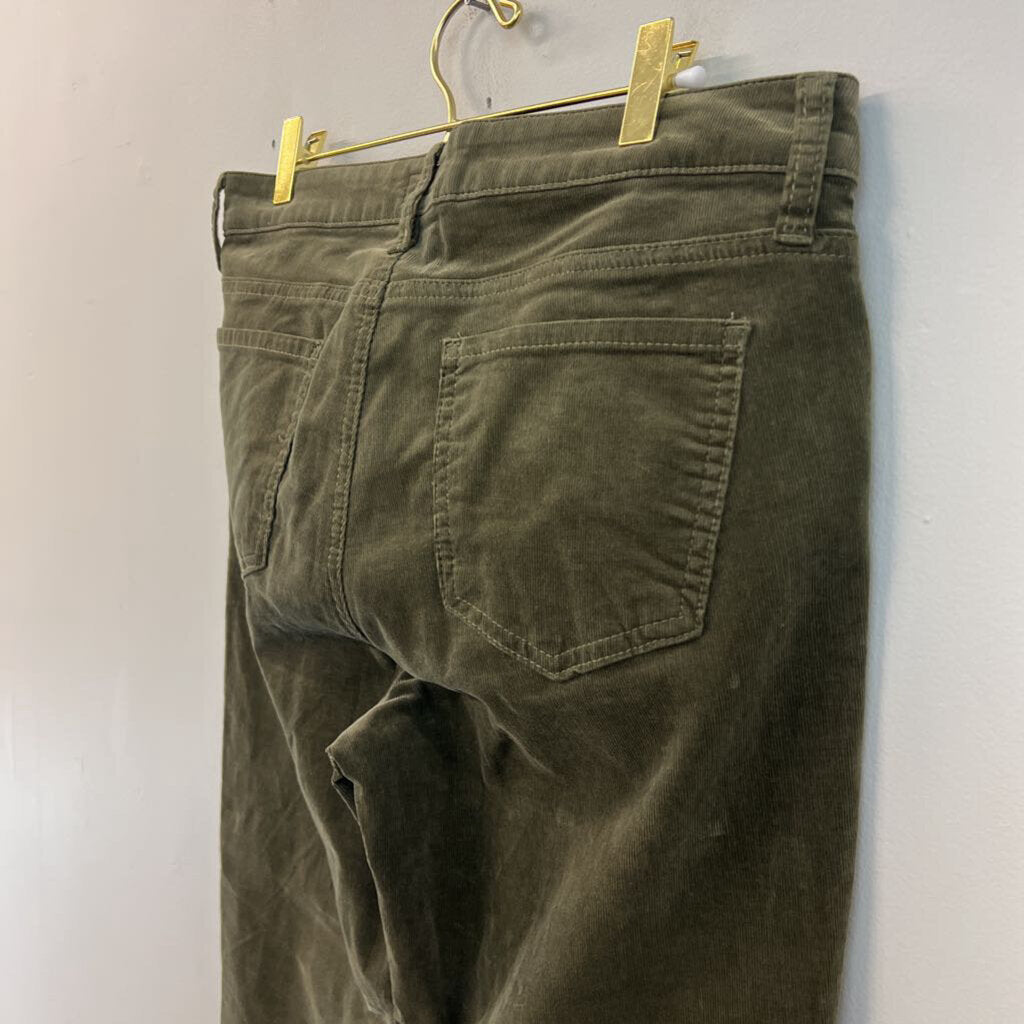 Kut Green Corduroy Natalie Bootcut Pants 10