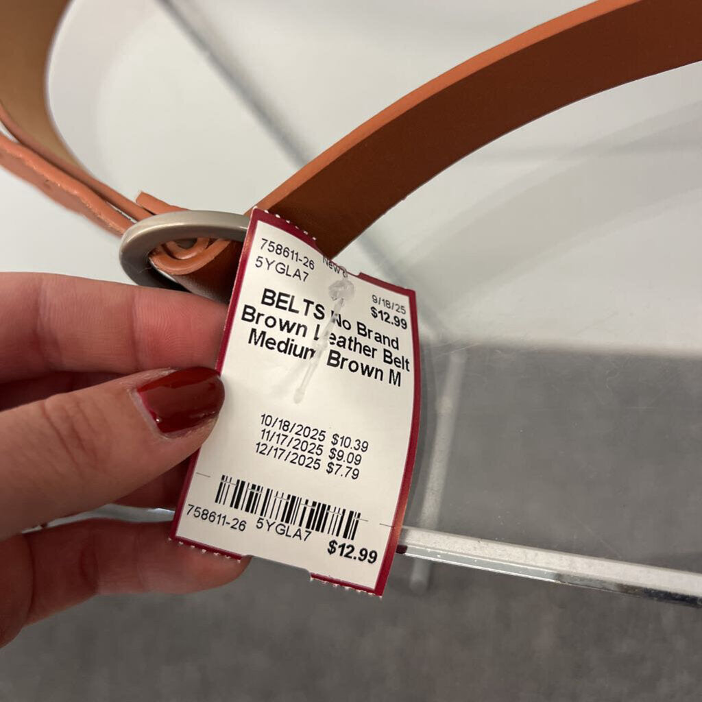 Brown Leather Belt Medium