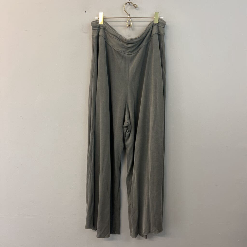 FP Movement Green Wide Leg Pull On Pants Large