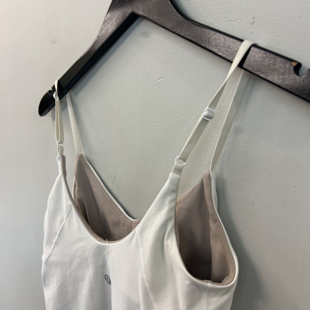 Lululemon White Cropped Athletic Tank Top 6