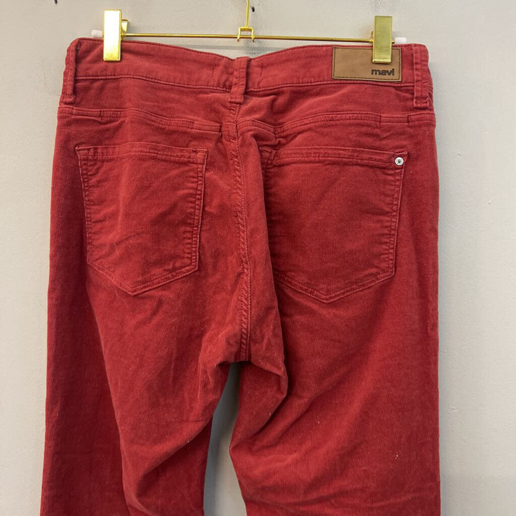 Mavi Brick Corduroy Sydney High Rise Flare Pants 27