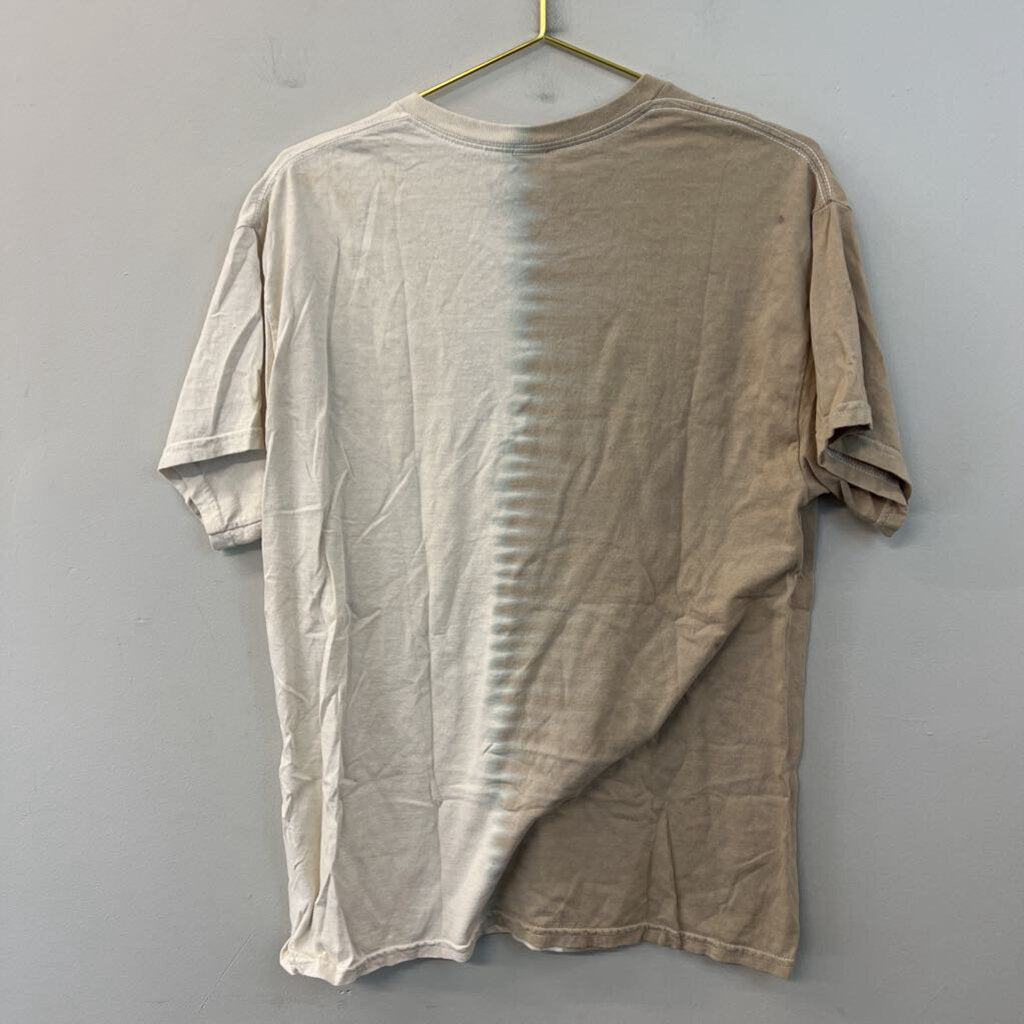 Joan Jett Beige/ Cream Short Sleeve Graphic Tee Large