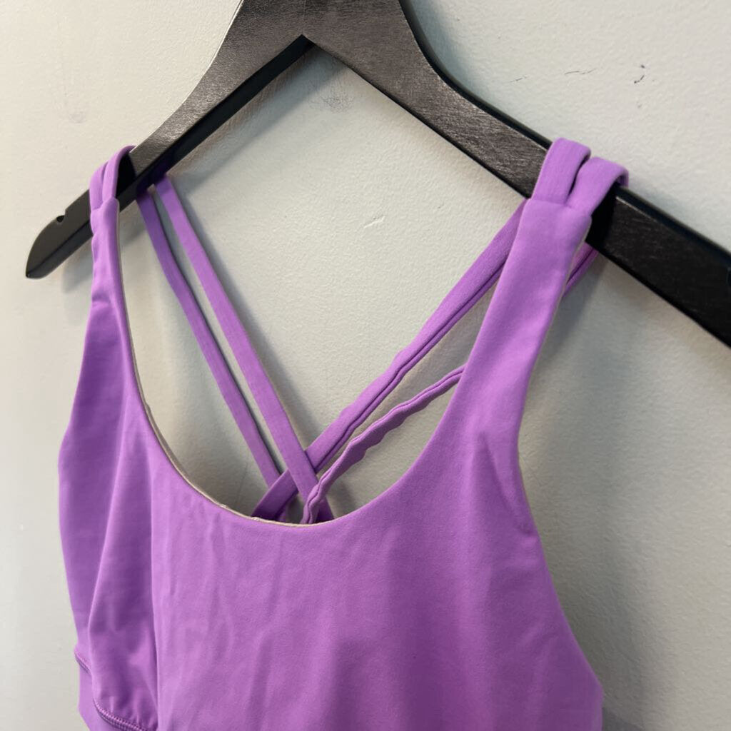 Lululemon Purple Strappy Back Sports Bra 8