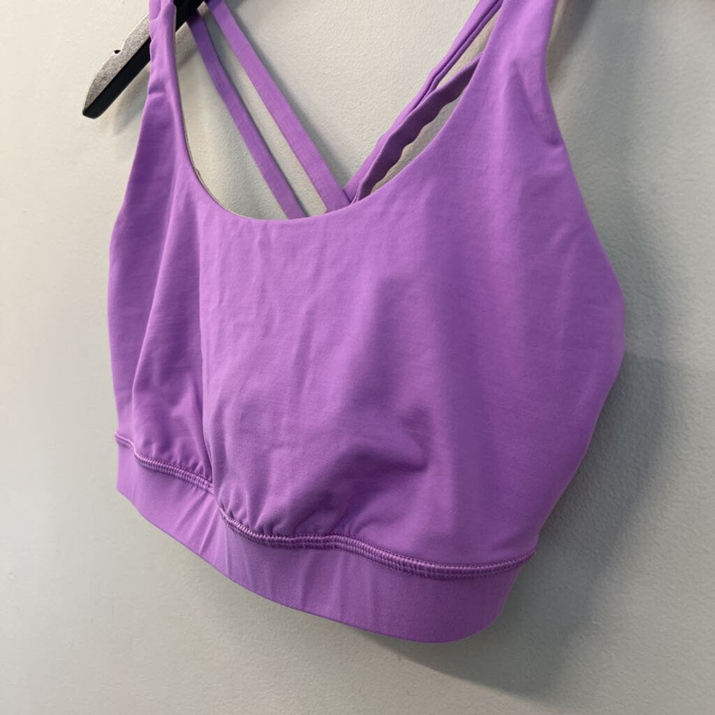 Lululemon Purple Strappy Back Sports Bra 8