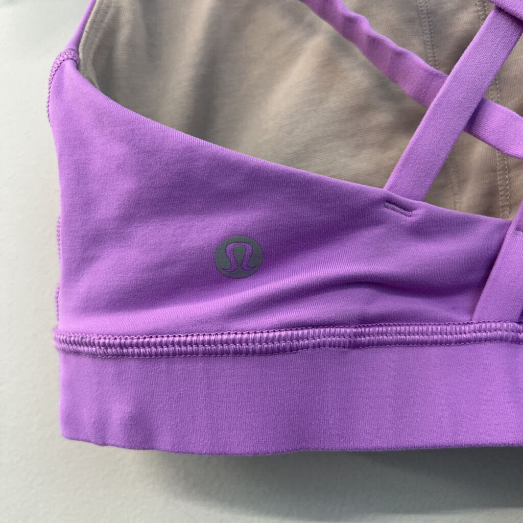 Lululemon Purple Strappy Back Sports Bra 8