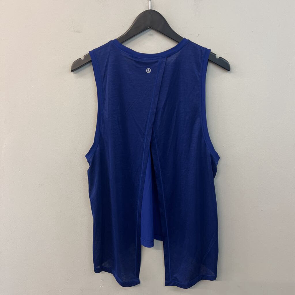 Lululemon Royal Blue Split Back Tank Top 8