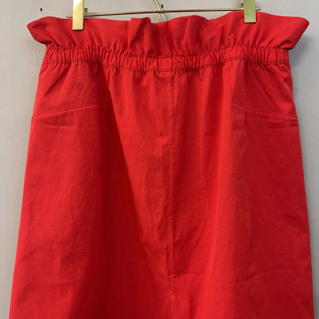 Lululemon Red High Rise Trip Taker Skirt 10