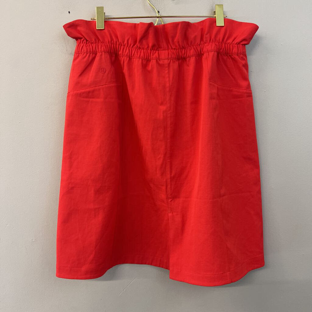 Lululemon Red High Rise Trip Taker Skirt 10