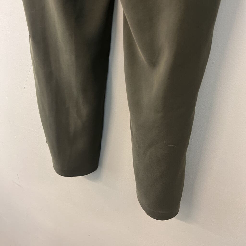Lululemon Green/ Black Side Stripe Wide Leg Pull On Pants 12