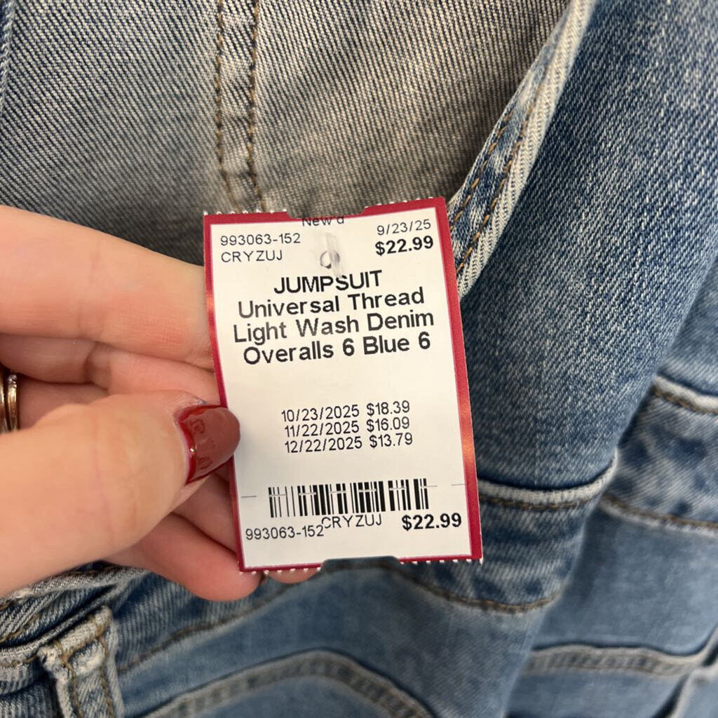 Light Wash Denim Overalls 6