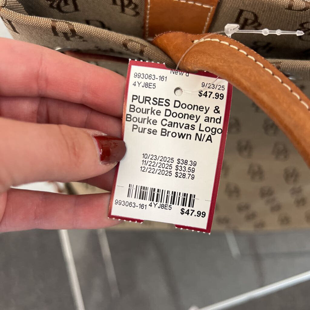 Dooney and Bourke Canvas Logo Purse
