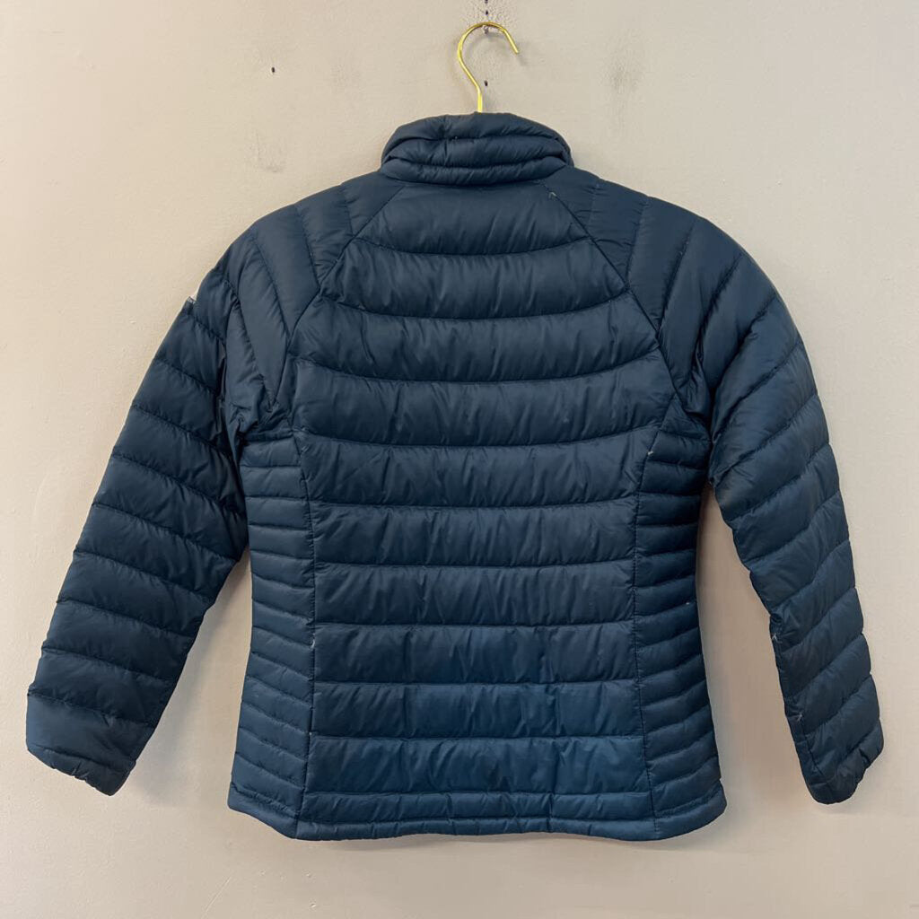 Eddie Bauer Teal Quilted Puffer Jacket Small Petite