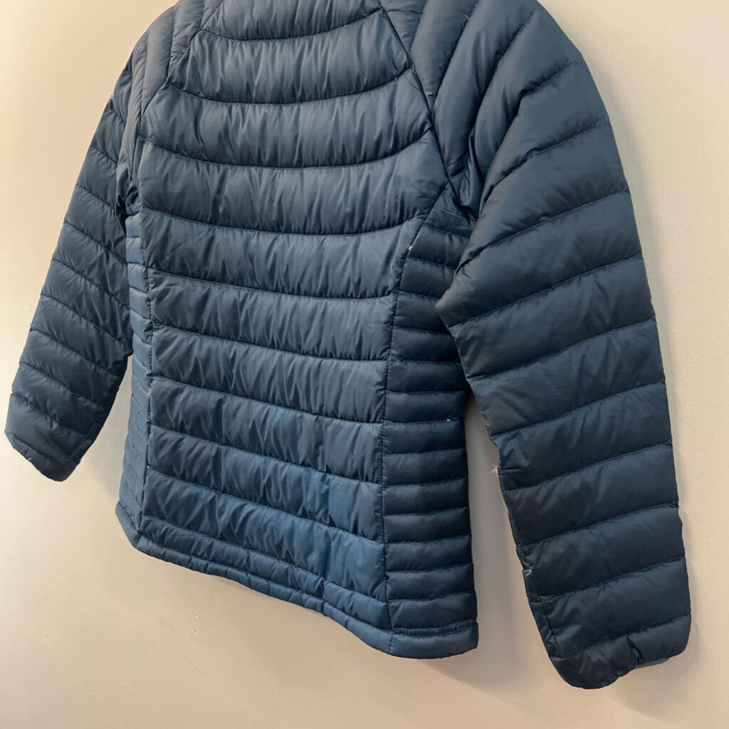 Eddie Bauer Teal Quilted Puffer Jacket Small Petite