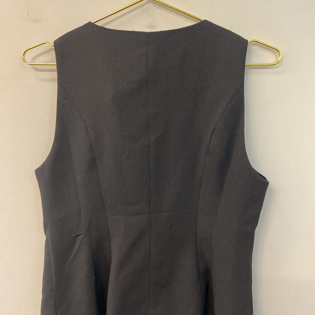 Black Bow Front Sleeveless Top Small