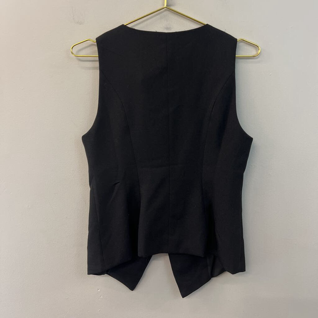 Black Bow Front Sleeveless Top Small