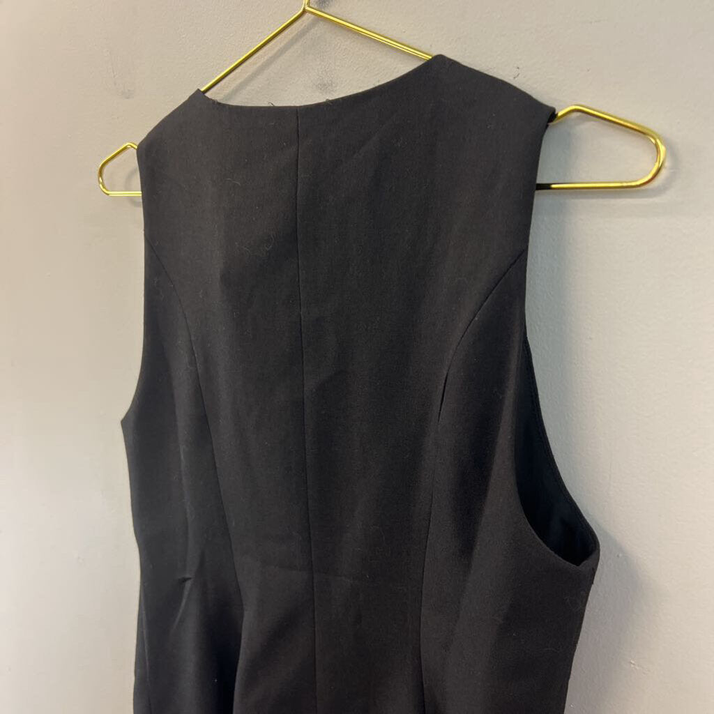 Black Bow Front Sleeveless Top Small