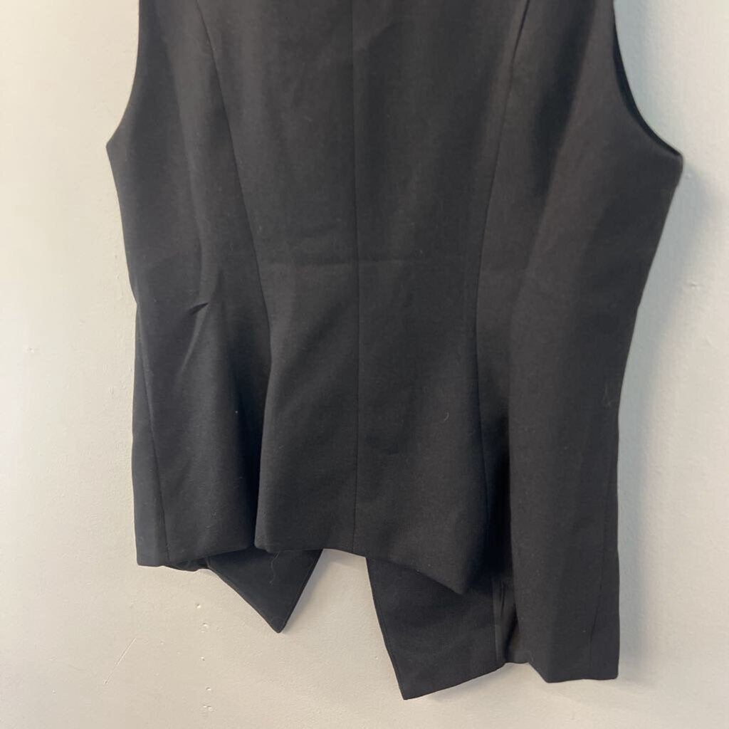 Black Bow Front Sleeveless Top Small