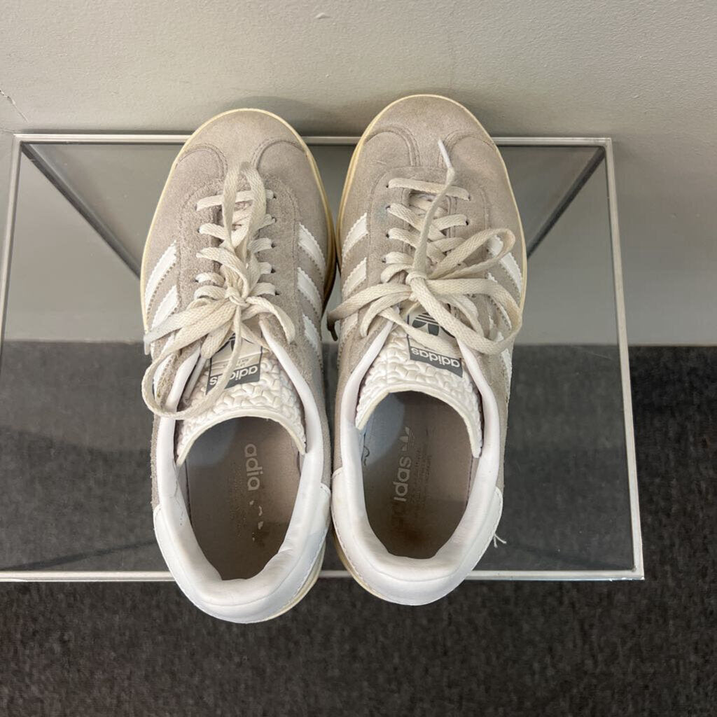 Adidas Grey Suede Gazelle Bold Sneakers 6.5
