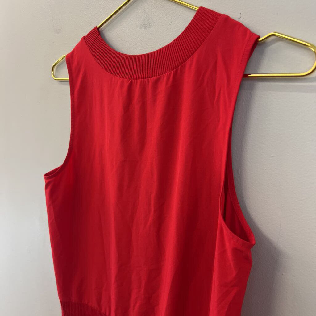 Athleta Red Cropped Tank Top Extra Small