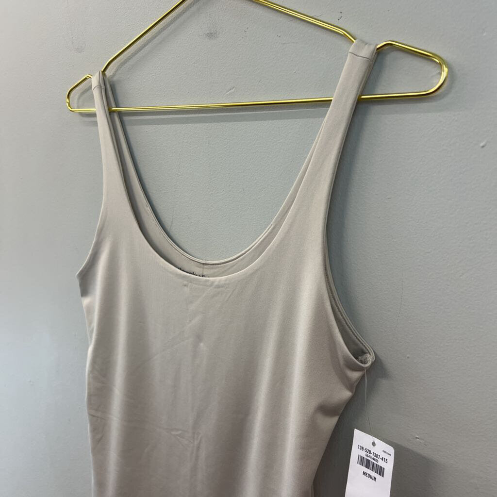 Abercrombie and Fitch Beige Fitted Tank Bodysuit Medium