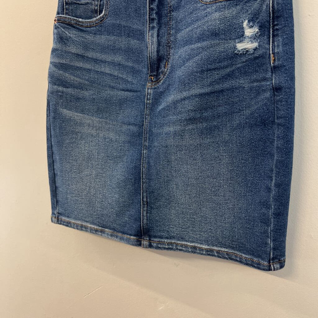 American Eagle Medium Wash Denim Skirt 4