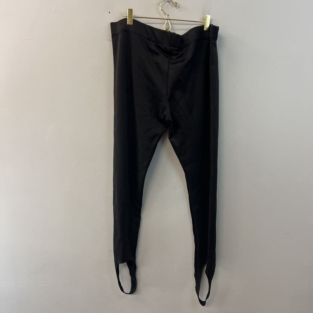 Link Black Stirrup Hem Leggings Extra Large