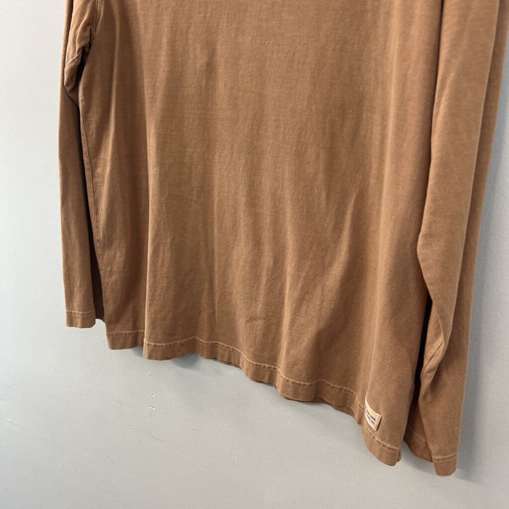 Life Is Good Brown The Little Things Long Sleeve Graphic Tee Large