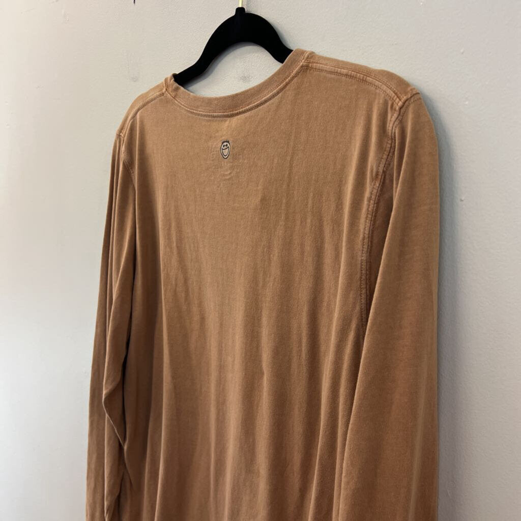 Life Is Good Brown The Little Things Long Sleeve Graphic Tee Large