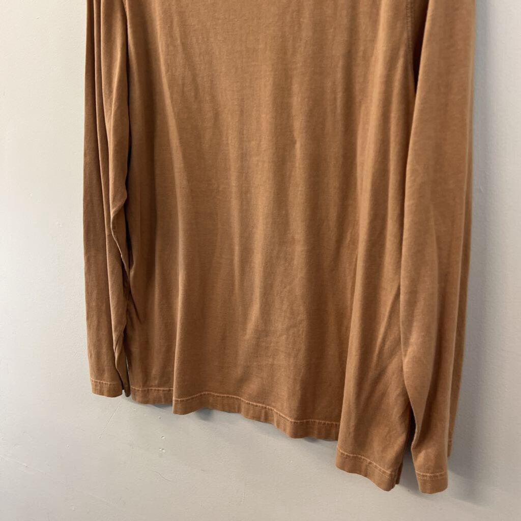 Life Is Good Brown The Little Things Long Sleeve Graphic Tee Large