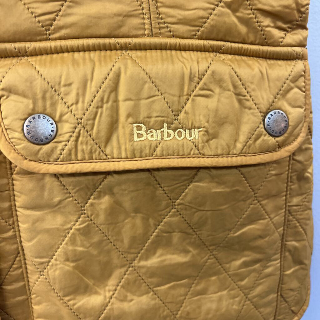 Barbour Golden Yellow Quilted Wray Gilet Vest 8