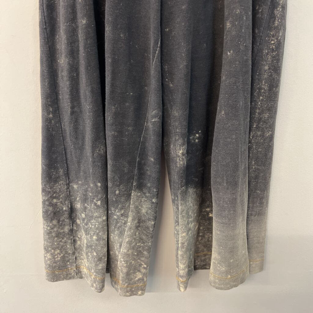 Aratta Silent Journey Grey/ White Pull On Wide Leg Pants Extra Small