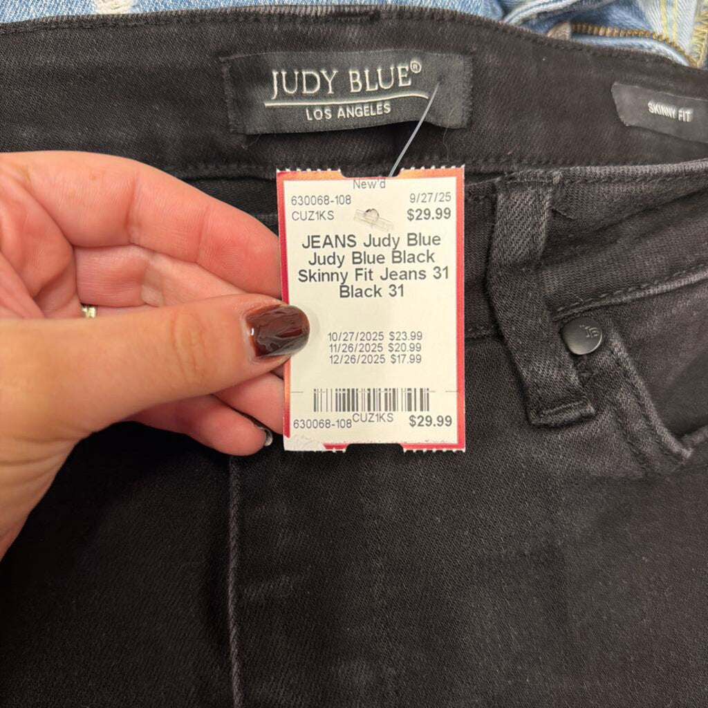 Judy Blue Black Skinny Fit Jeans 31
