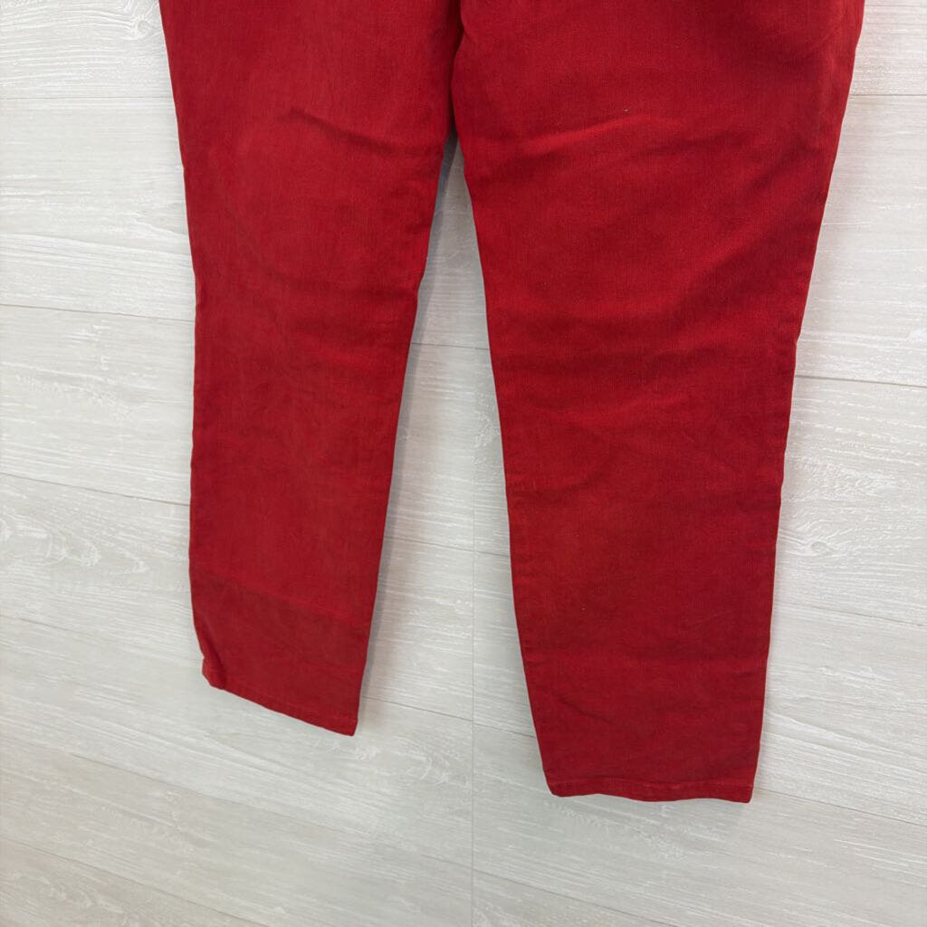 Tory Burch Red Cropped Skinny Jeans 32
