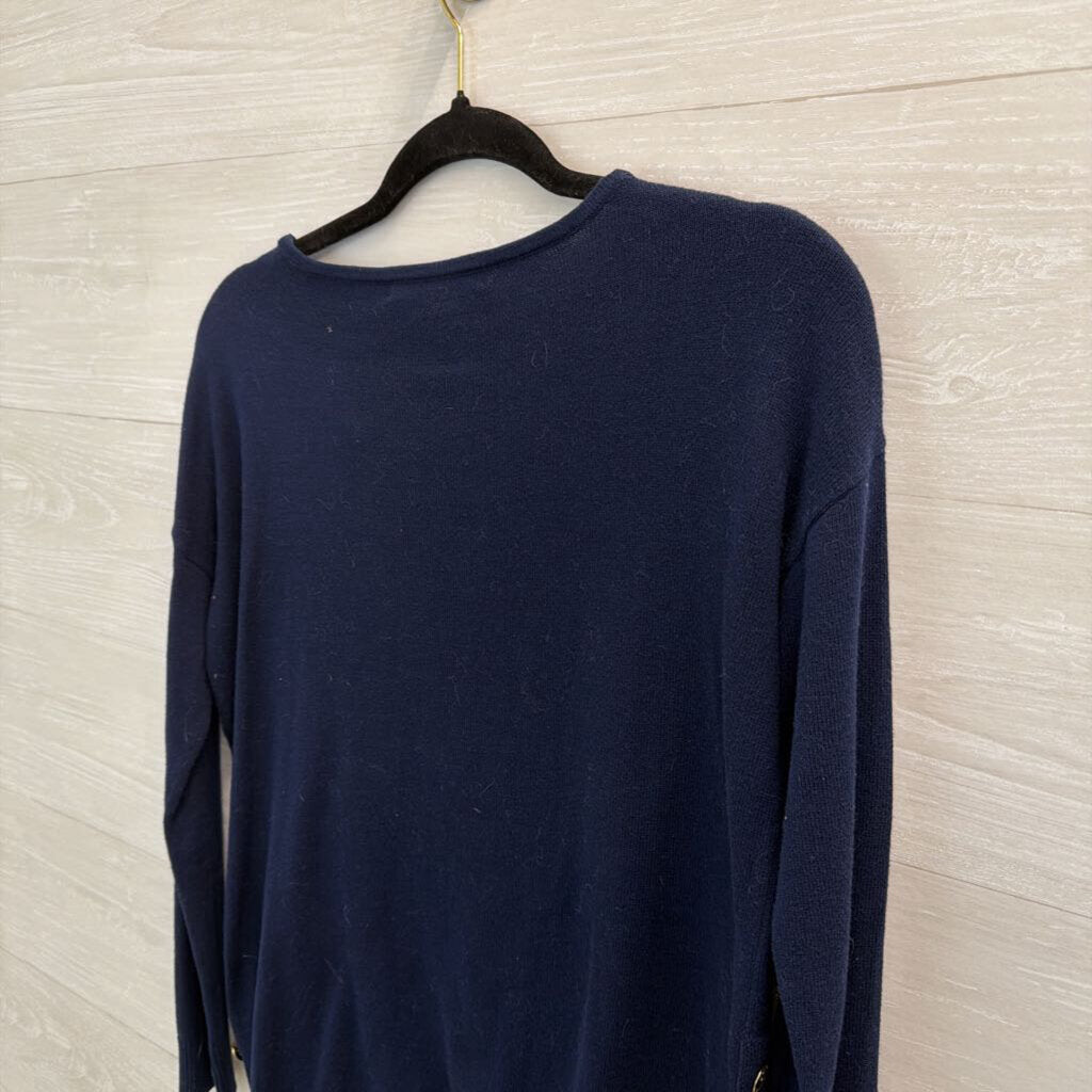 Lilly Pulitzer Navy/ Pink Caralynn Elephant Sweater XXS