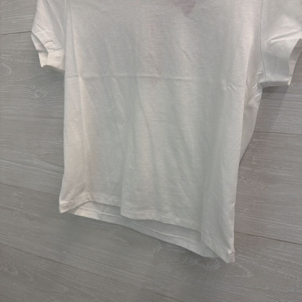 Skims White Shrunken Relaxed Fit Tee Small