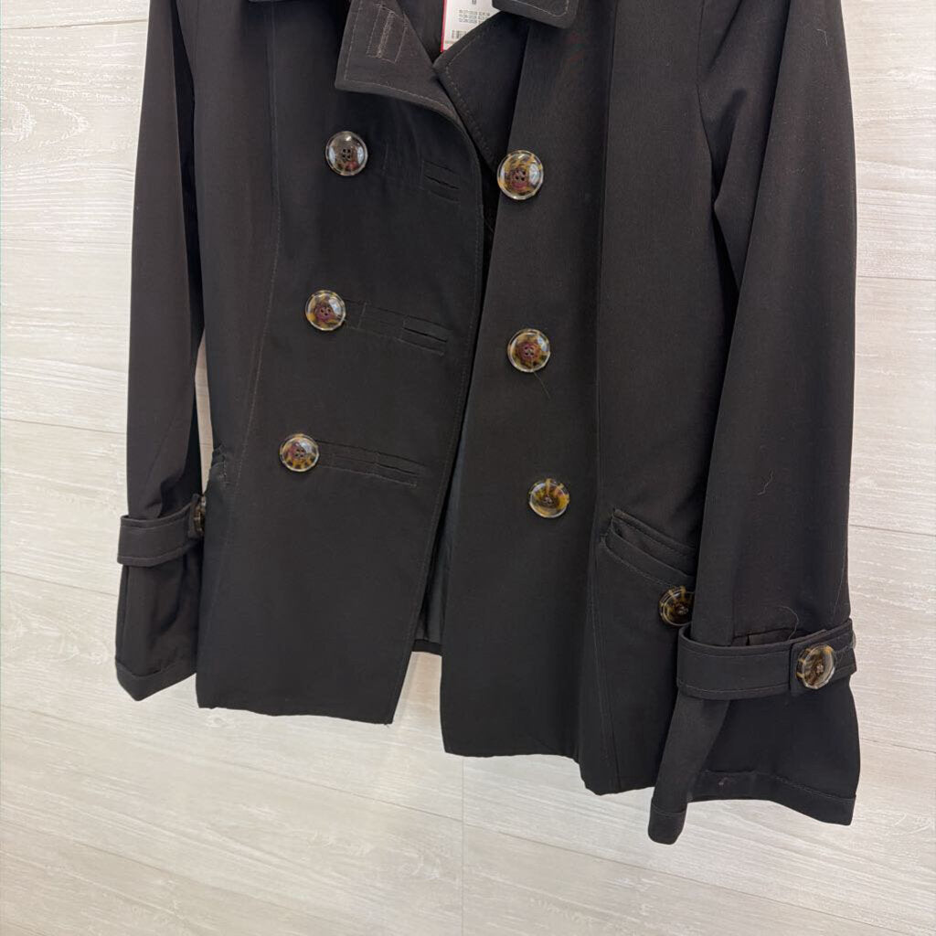 Braetan Black Double Breasted Jacket Medium