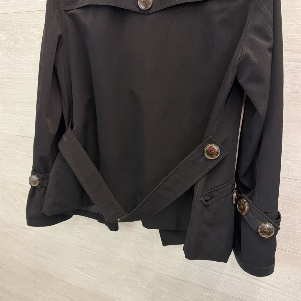 Braetan Black Double Breasted Jacket Medium