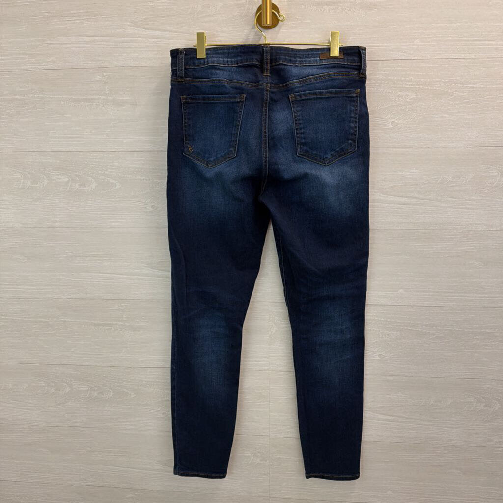 Kut Dark Wash Toothpick Skinny Jeans 12 Short
