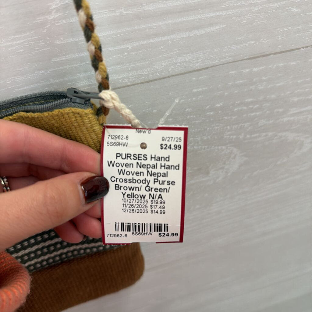 Hand Woven Nepal Crossbody Purse