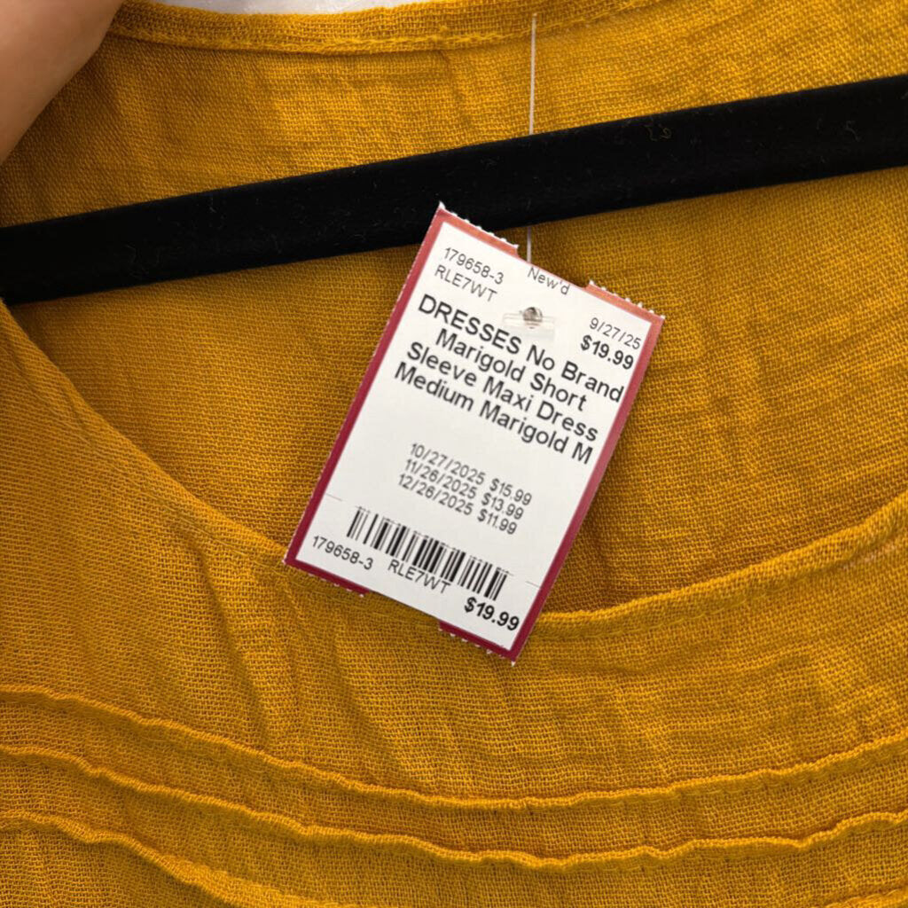 Marigold Short Sleeve Maxi Dress Medium