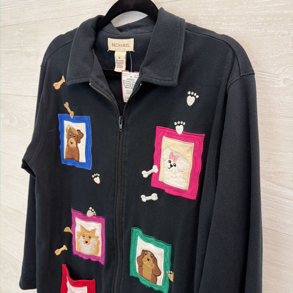 Vintage Bechamel Dog Zip Up Jacket Medium