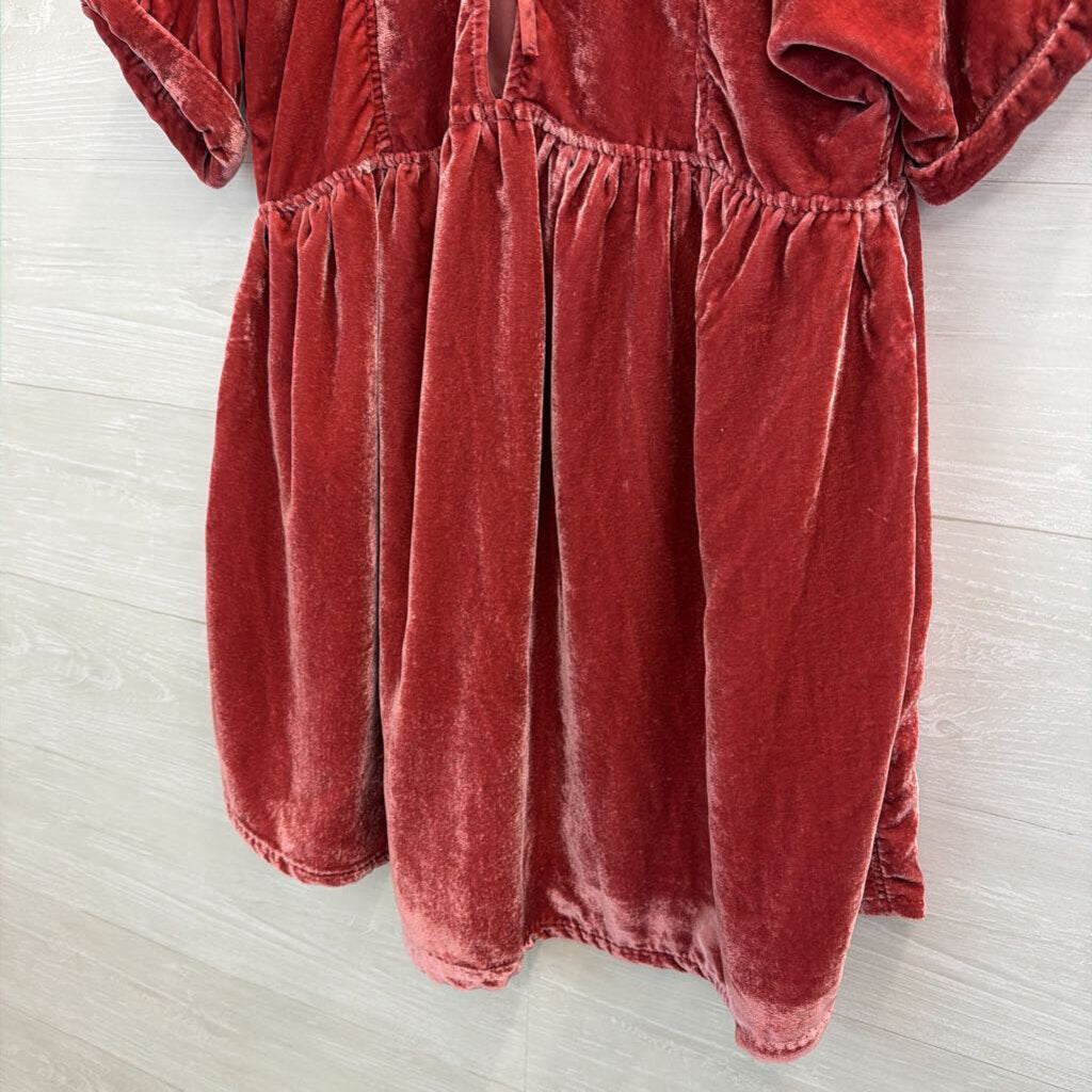 Free People Ivy Velvet Babydoll Tunic Small