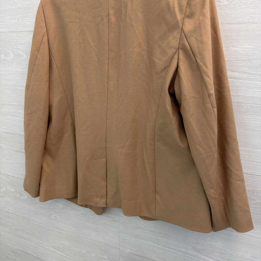 Loft Brown Long Sleeve Blazer Jacket 16 Petite