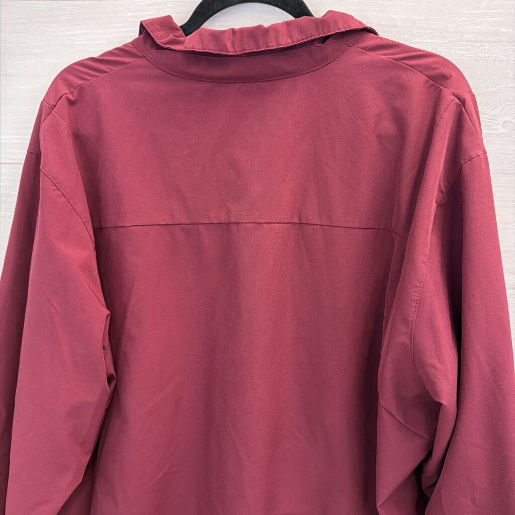 Nike Burgundy/ Orange Virginia Tech Zip Up Jacket Large